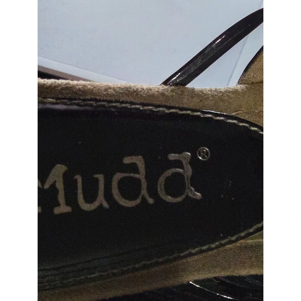 Mudd Womens Patent Juicy Chunky Sandals 10M Platform Chunky Y2K 2000s‎